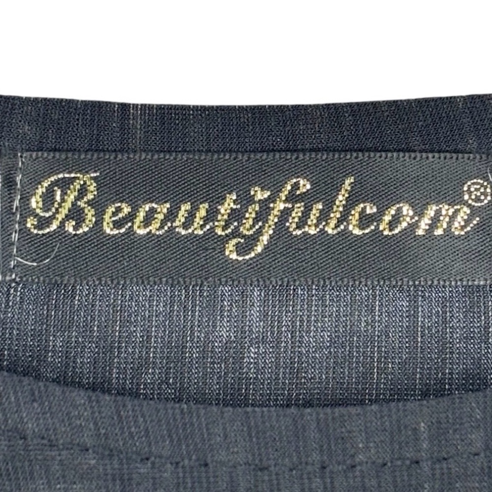 Beautifulcom Black Two Sided Gem Detail Lovely Barbie Dog Graphic Blouse XL - Picture 6 of 8